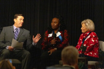 Paul Loeffler interviewing Ruth Lawanson