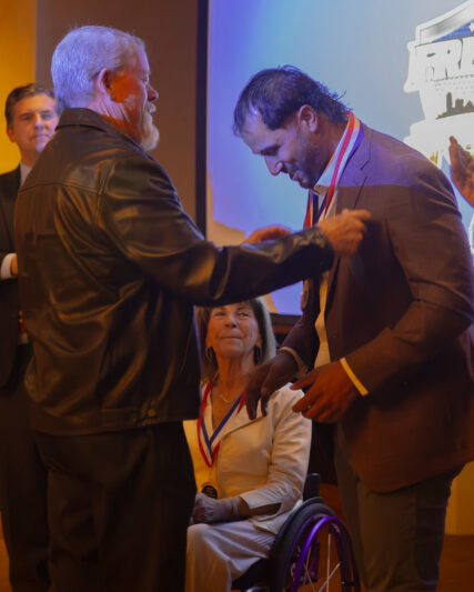 Pat Hill medals Ryan Mathews